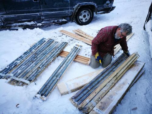 Examining Drill Core