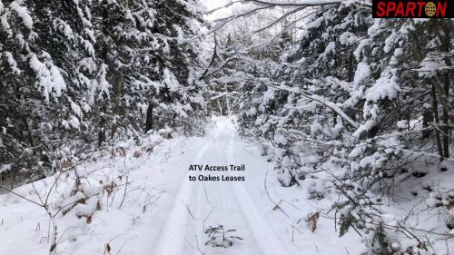 ATV Access Trail to Oakes Leases